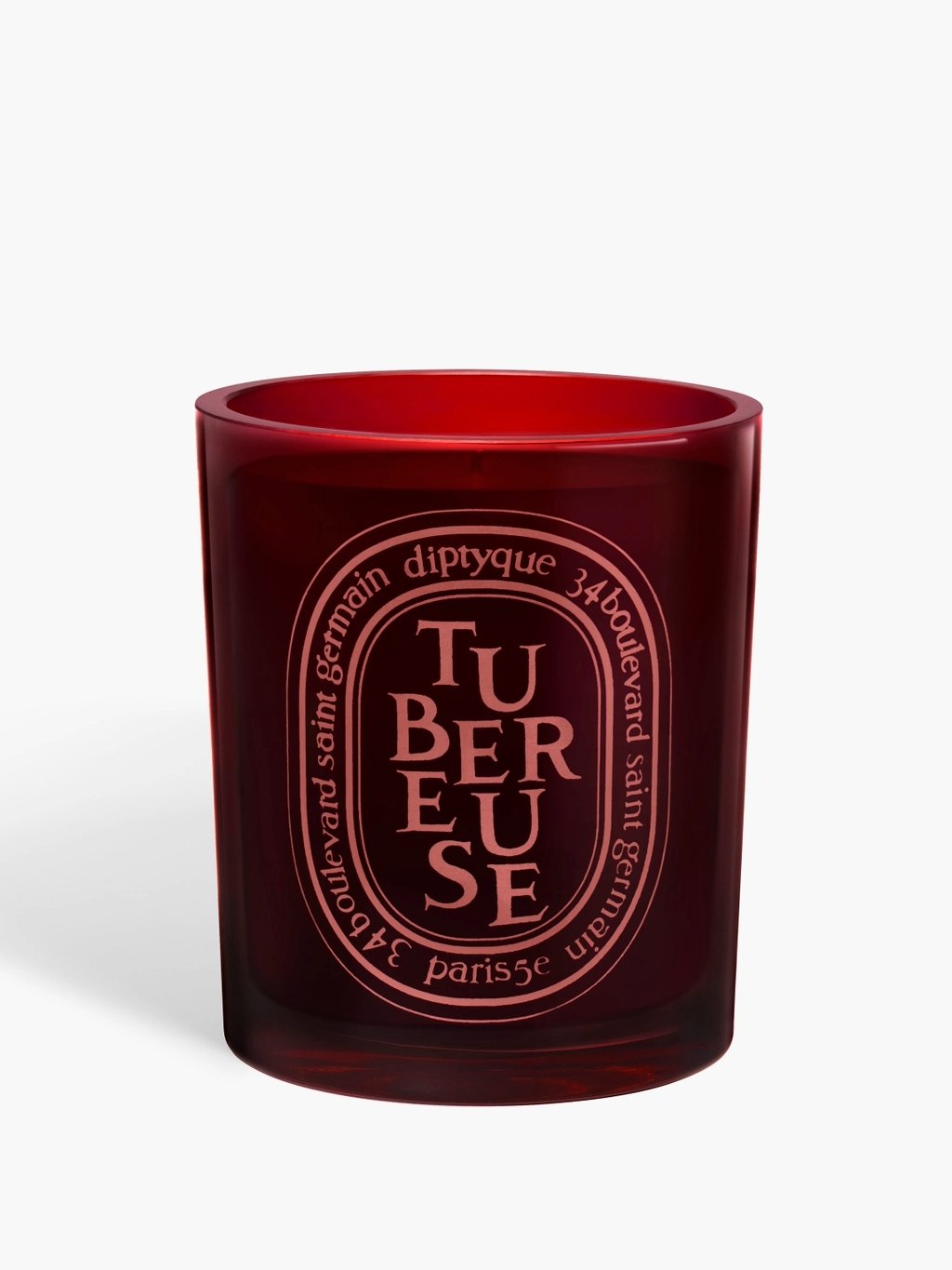 Candle and red holder