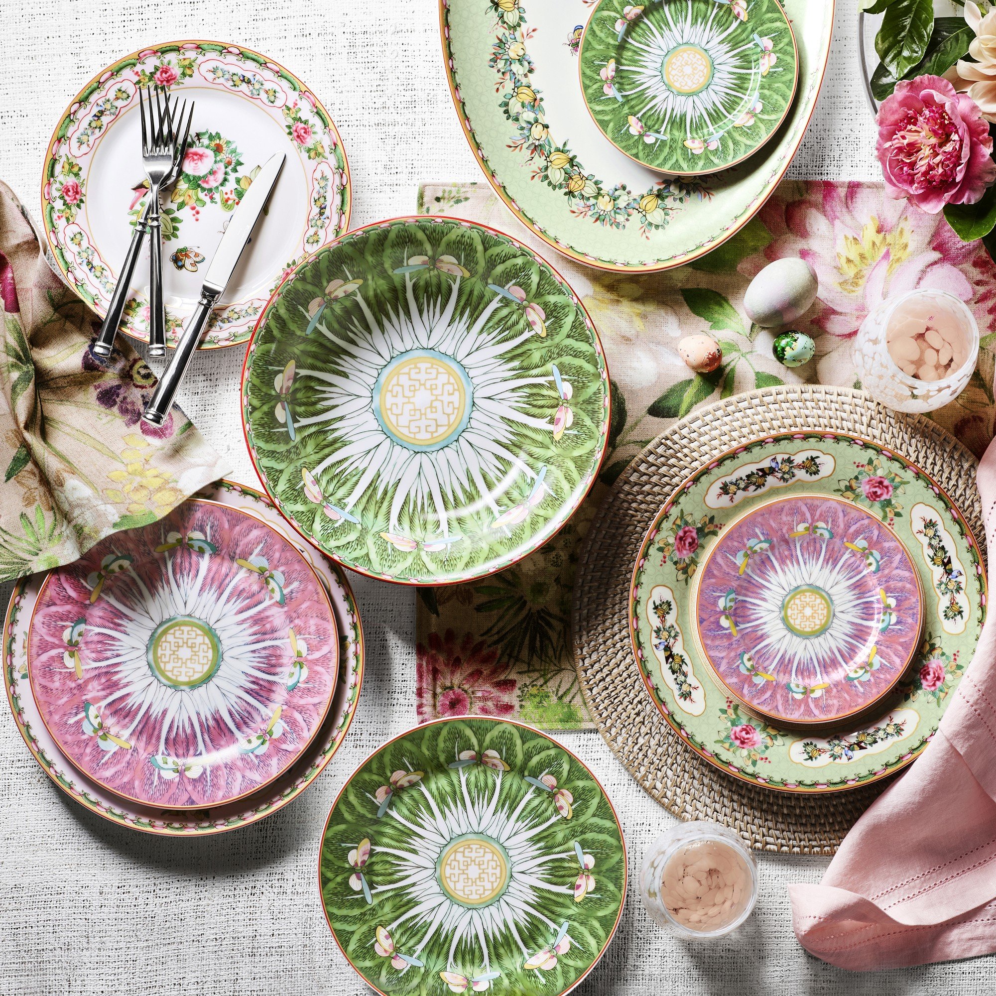rose piece dinnerware set
